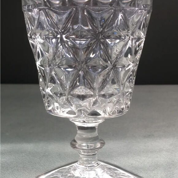 Vtg. Set Of 10 Discontinued Imperial Mt. Vernon Water Goblets Square Base - Picture 9 of 12